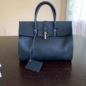 Balenciaga navy tote bag